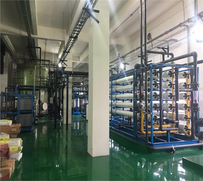 盤(pán)濾++二級(jí)反滲透+EDI+拋光混床
